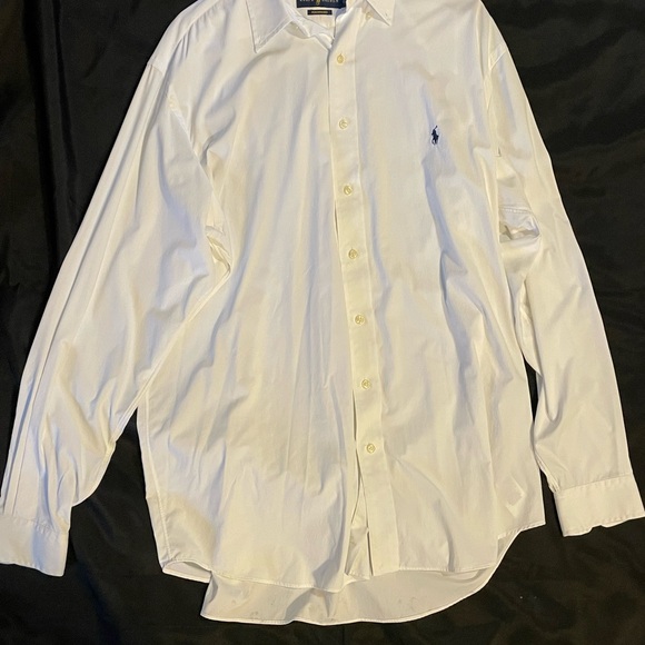 Ralph Lauren White Dress Shirt with Logo - Picture 1 of 4
